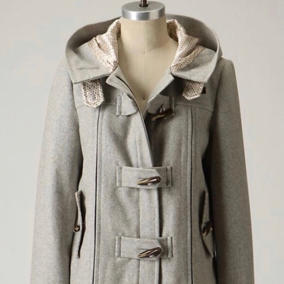 Anthropologie Jackets & Blazers - Anthropologie First Frost Elevenses Grey Coat